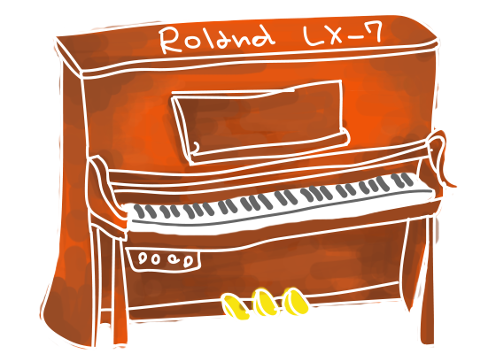 Roland LX-7イラスト