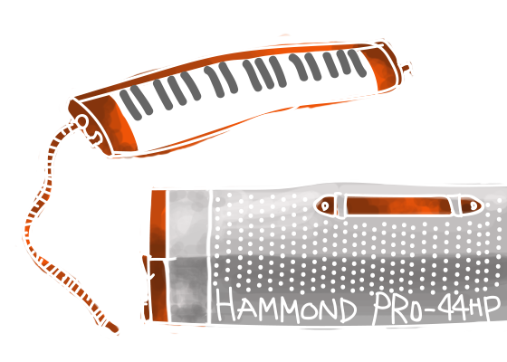 HAMMOND PRO 44HPイラスト